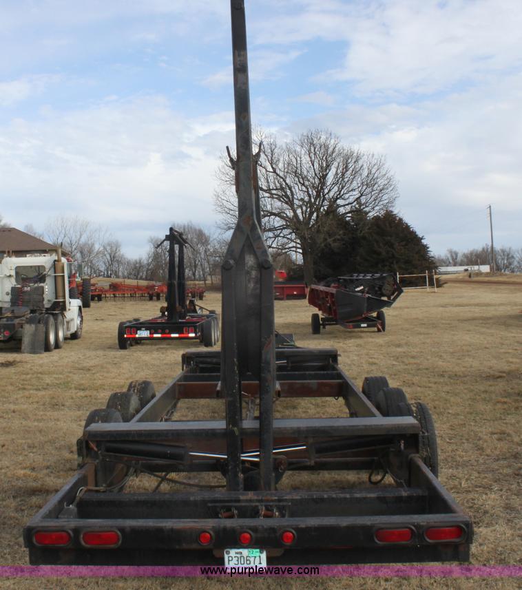 image for item E8397 2003 shop built triple axle double header trailer