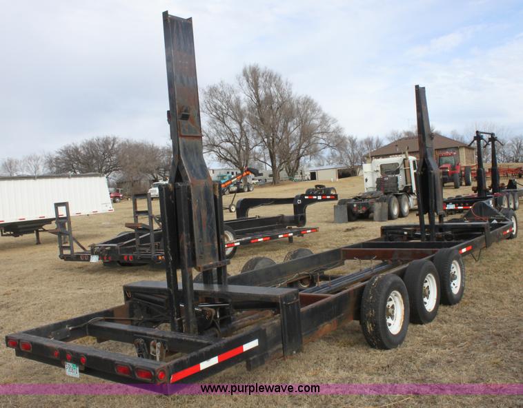 image for item E8397 2003 shop built triple axle double header trailer