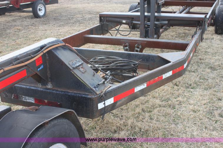 image for item E8397 2003 shop built triple axle double header trailer