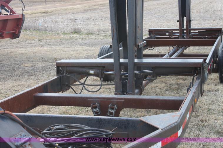 image for item E8397 2003 shop built triple axle double header trailer