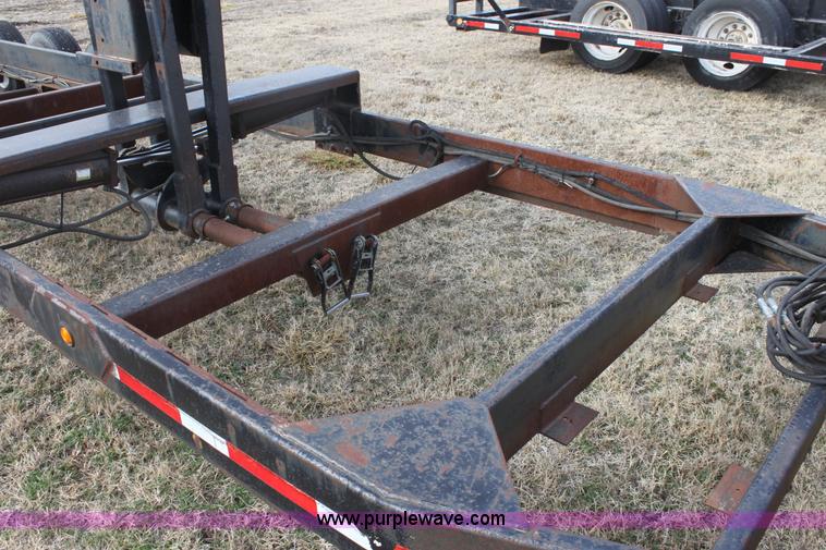 image for item E8397 2003 shop built triple axle double header trailer