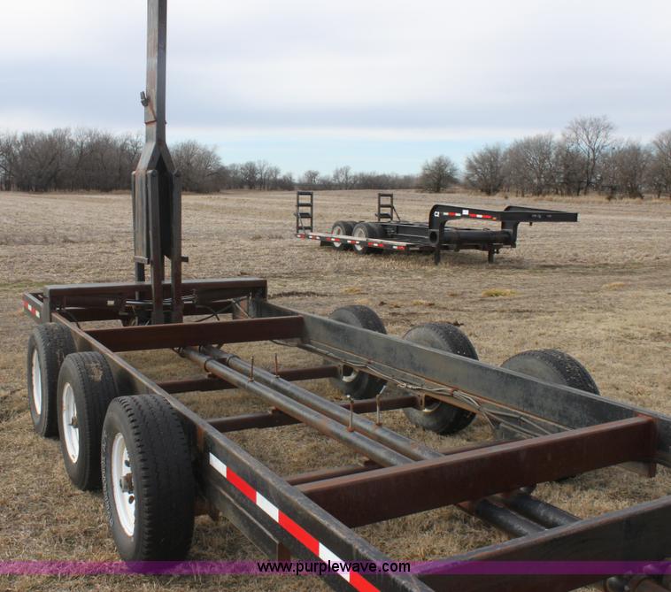 image for item E8397 2003 shop built triple axle double header trailer