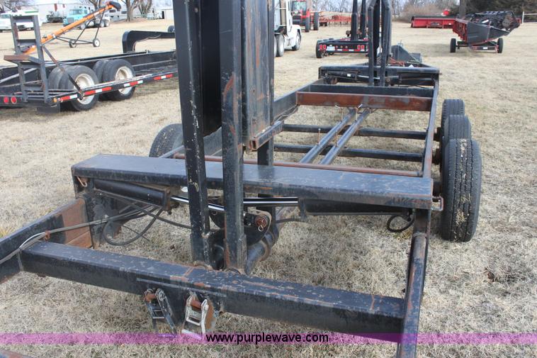 image for item E8397 2003 shop built triple axle double header trailer