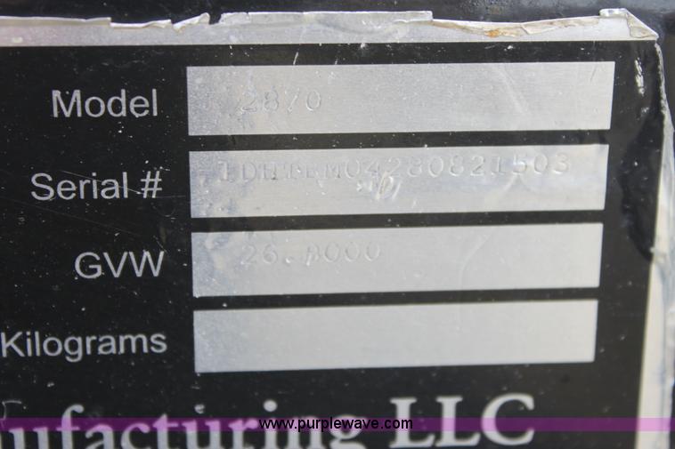 image for item E8397 2003 shop built triple axle double header trailer