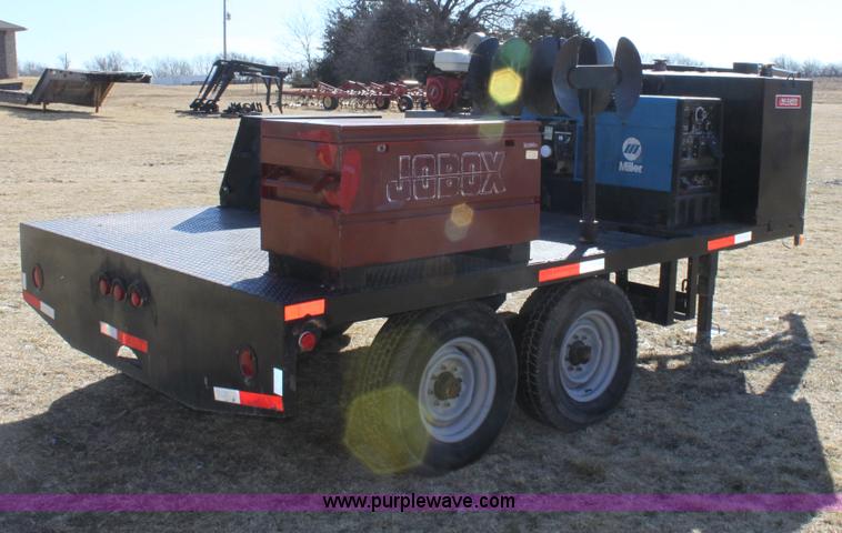 image for item E8407 2013 Shop built service trailer