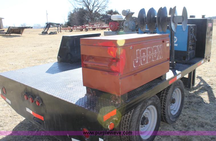 image for item E8407 2013 Shop built service trailer