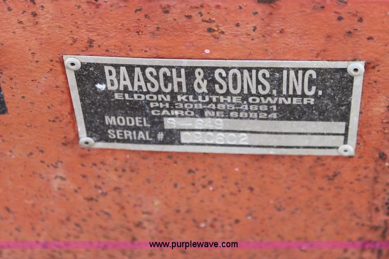 image for item E8411 Baasch and Son S-649 drive over pit