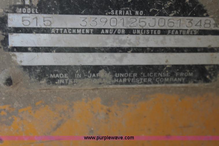 image for item E8420 1980 International 515 wheel loader