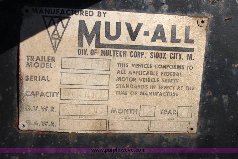 image for item E8426 1978 Muv-All 4451TD 45' trailer