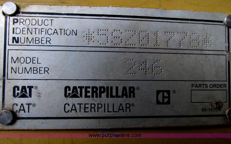image for item A3912 2000 Caterpillar 246 skid steer