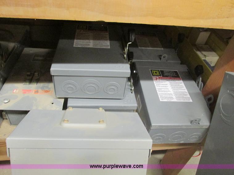 image for item F4244 Assorted electrical breaker boxes and switches