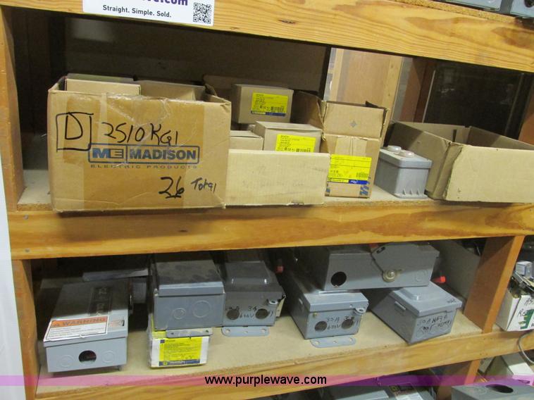 image for item F4244 Assorted electrical breaker boxes and switches