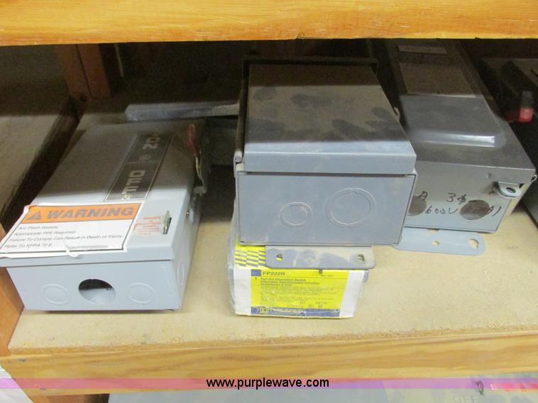 image for item F4244 Assorted electrical breaker boxes and switches