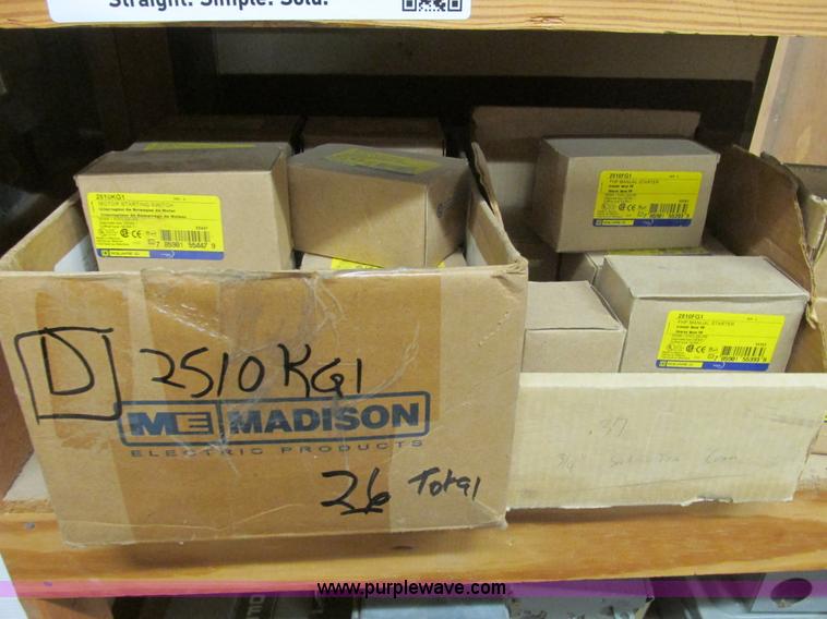 image for item F4244 Assorted electrical breaker boxes and switches