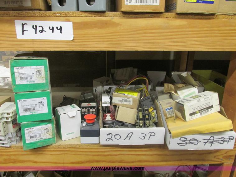 image for item F4244 Assorted electrical breaker boxes and switches