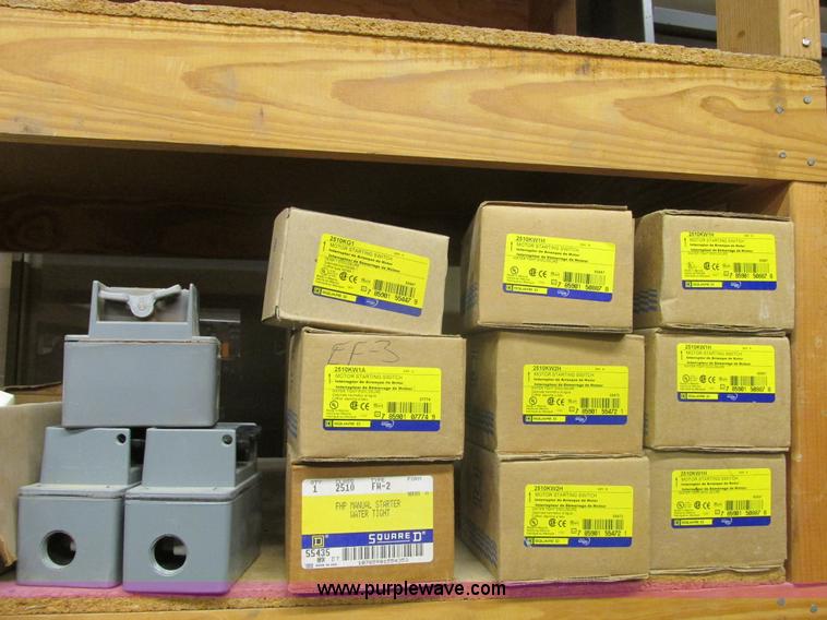 image for item F4244 Assorted electrical breaker boxes and switches