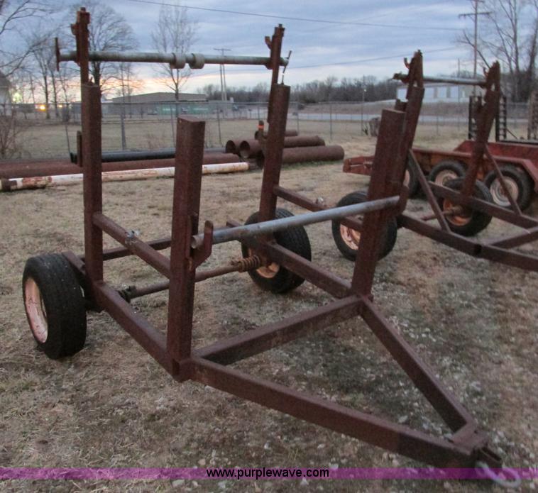 image for item F4253 Single axle double spool trailer