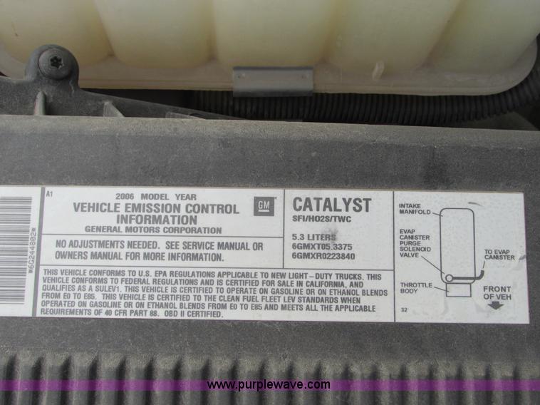 image for item F4278 2006 GMC Sierra 1500 pickup truck