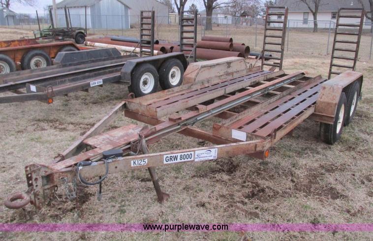 image for item F4282 1981 13' tandem axle trailer