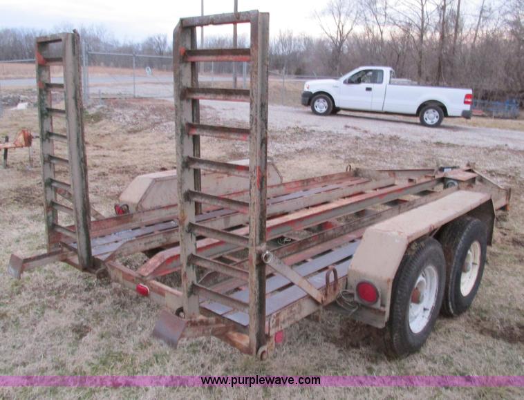image for item F4282 1981 13' tandem axle trailer