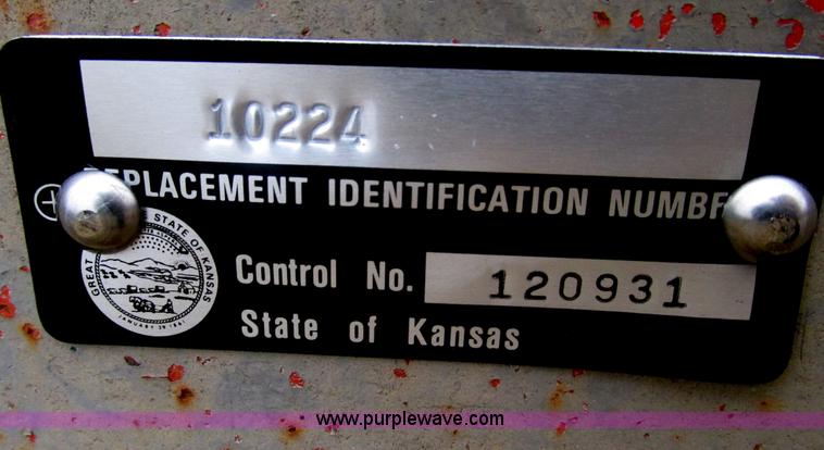 image for item F4282 1981 13' tandem axle trailer