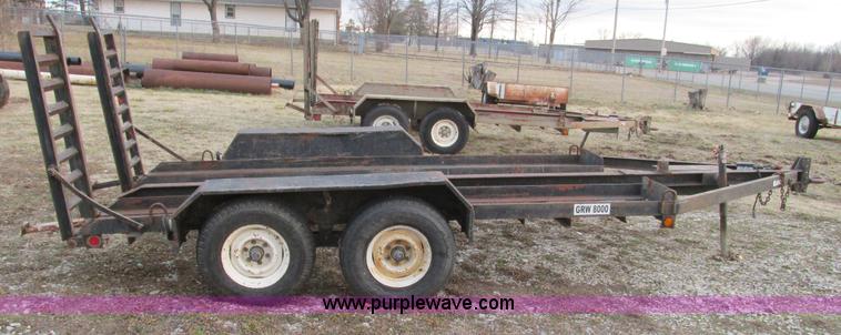 image for item F4283 1977 13' tandem axle trailer