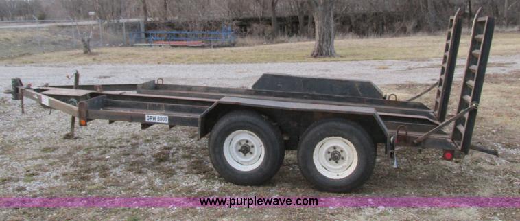 image for item F4283 1977 13' tandem axle trailer