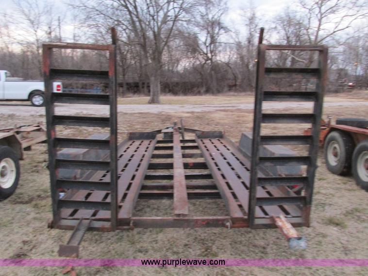 image for item F4283 1977 13' tandem axle trailer