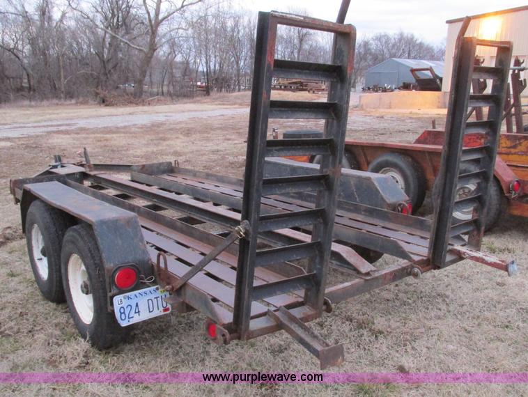 image for item F4283 1977 13' tandem axle trailer