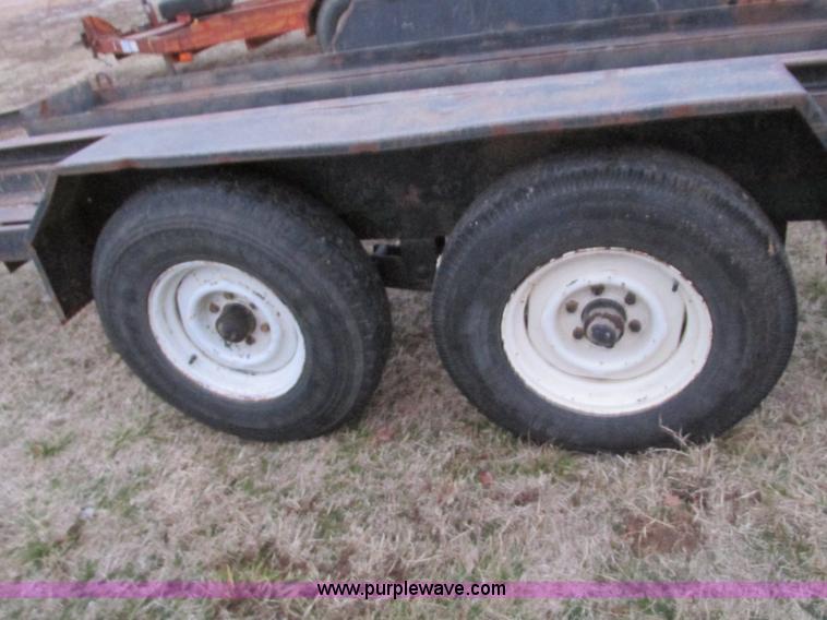 image for item F4283 1977 13' tandem axle trailer