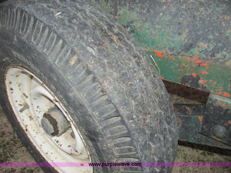 image for item F4283 1977 13' tandem axle trailer