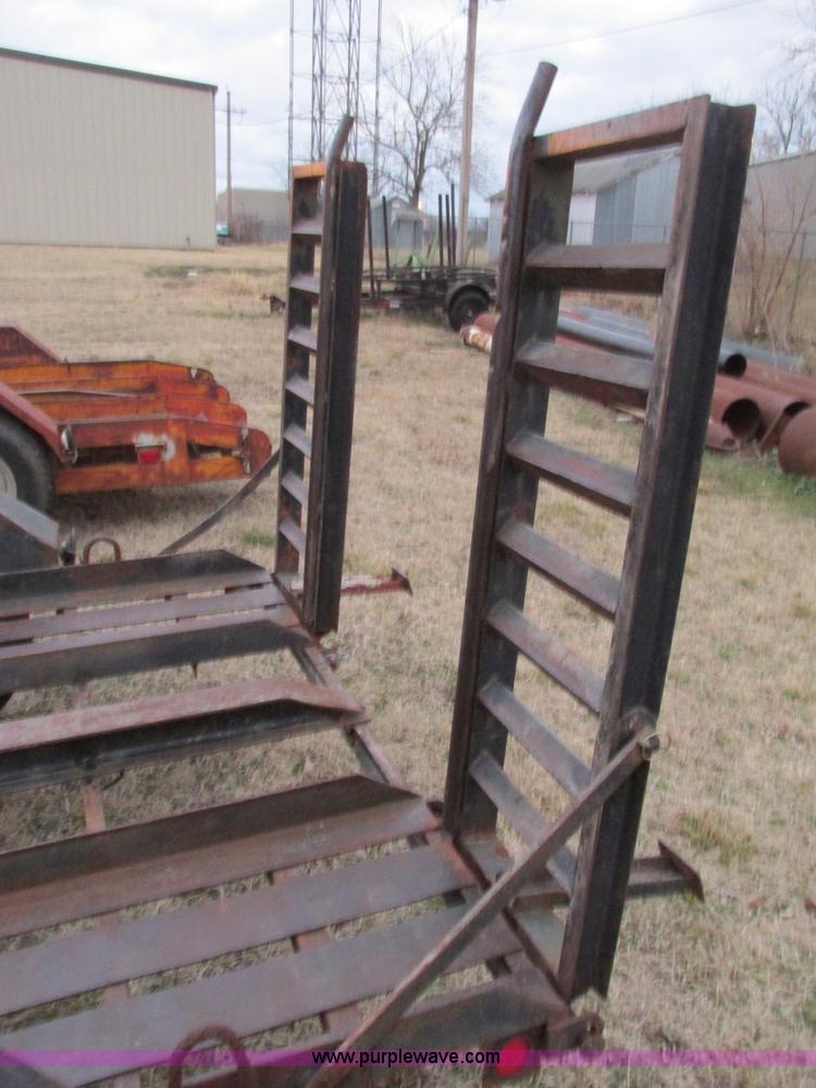 image for item F4283 1977 13' tandem axle trailer