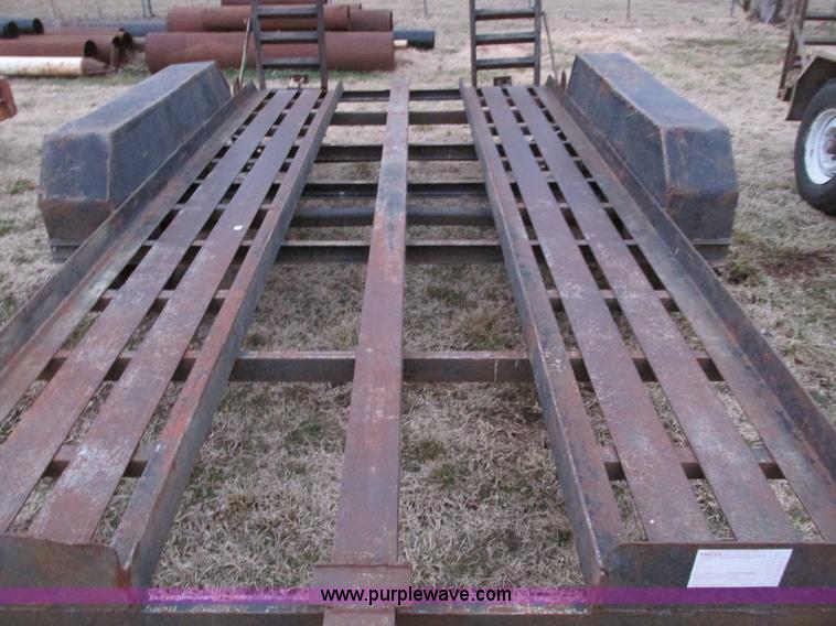 image for item F4283 1977 13' tandem axle trailer