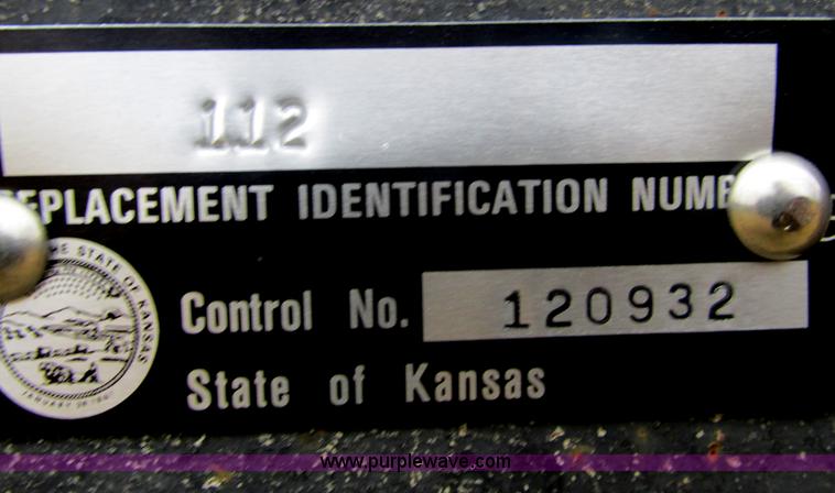 image for item F4283 1977 13' tandem axle trailer