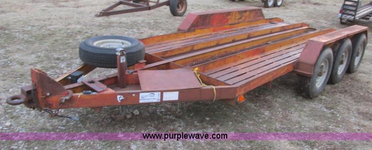 image for item F4284 1974 17' triple axle trailer