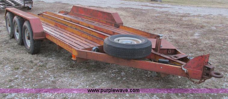 image for item F4284 1974 17' triple axle trailer