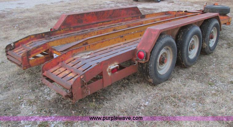image for item F4284 1974 17' triple axle trailer
