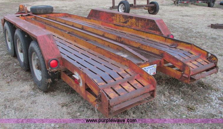 image for item F4284 1974 17' triple axle trailer