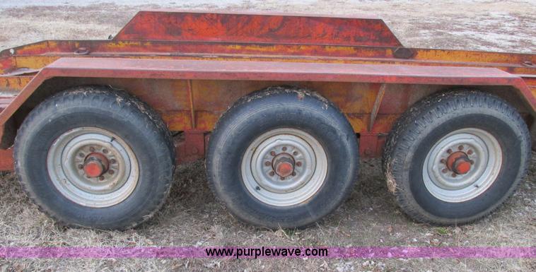 image for item F4284 1974 17' triple axle trailer