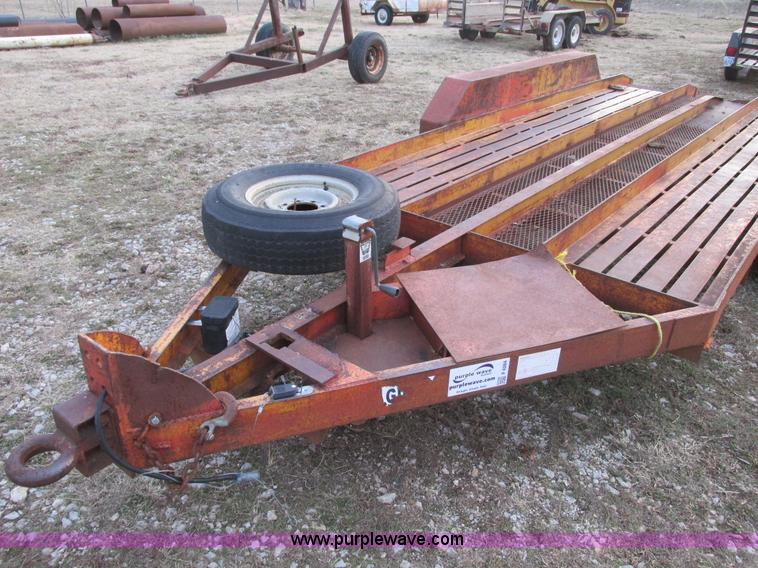 image for item F4284 1974 17' triple axle trailer
