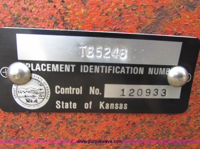 image for item F4284 1974 17' triple axle trailer