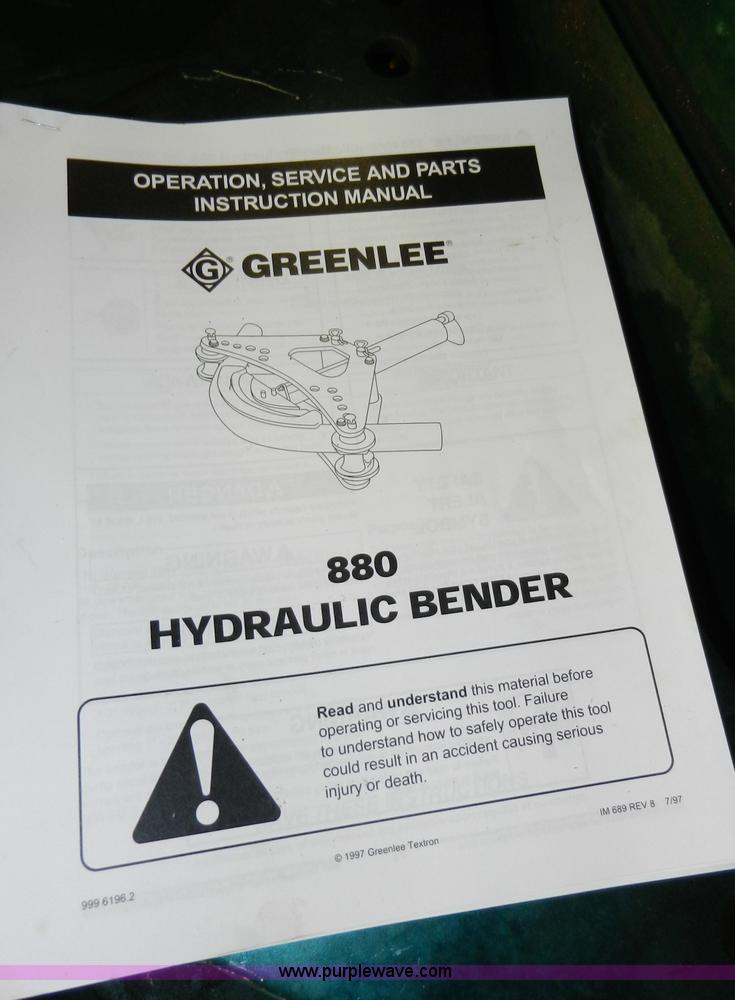 image for item X9098 (10) Assorted hydraulic pipe benders