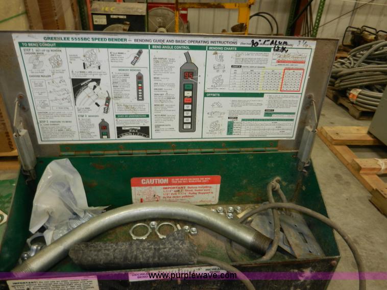 image for item X9126 Greenlee 555 speed bender