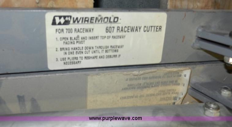 image for item X9177 (4) Wiremold 607 raceway cutters
