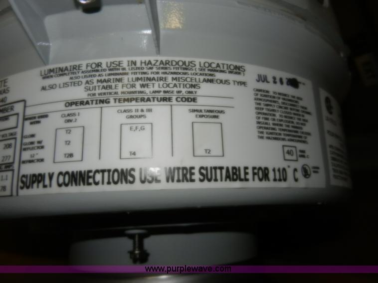 image for item X9789 Light fixtures for hazardous locations