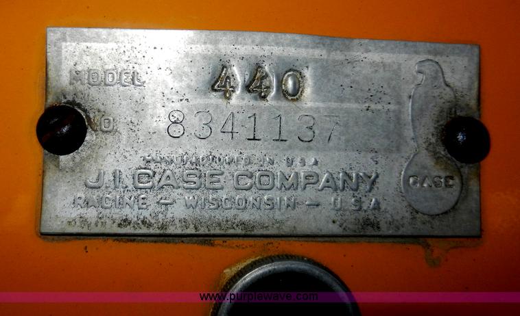 image for item A3914 1968 Case 440 industrial tractor