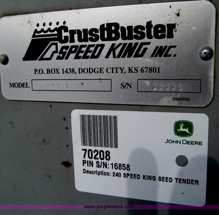 image for item D7154 Speed King 240ST seed tender