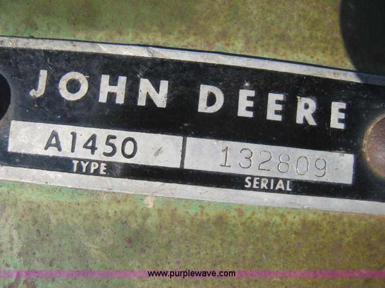 image for item E3111 John Deere 1350-1450 six bottom plow