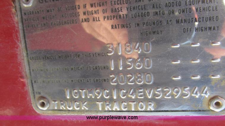 image for item E3779 1984 GMC Brigadier nurse tank truck