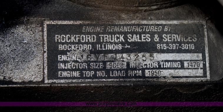 image for item F2987 1986 GMC Brigadier dry fertilizer tender truck